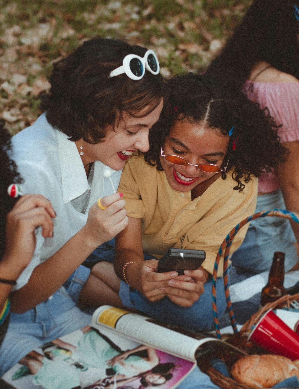 Photo of friends smiling